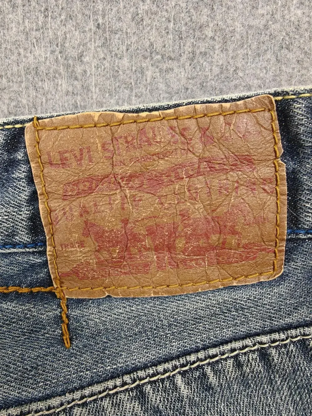 Vintage Levi's Jeans Mens 30x30 Blue Light Wash Straight Regular Fit Denim
